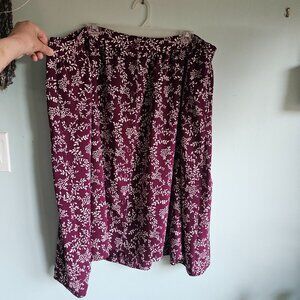 Russ Signature Women's 2X Floral Button Skirt